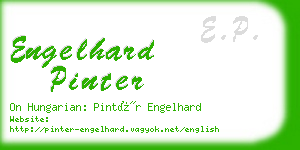 engelhard pinter business card